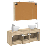 Bathroom Furniture Set 4 pcs Sonoma Oak 3406737