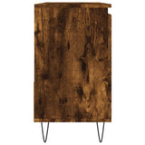 Bathroom Cabinet Smoked Oak 65x33x60 cm Engineered Wood 831609
