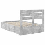 Bed Frame with Drawer with Headboard Manual Engineered Wood 3411662