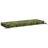 2-Piece Bench Cushions SOEST 2 pcs 100% Polyester Leaf Design 949763
