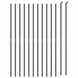 Wire Mesh Fence with Flange Anthracite 1.4x25 m 154299