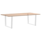 Dining Table Legs V-Shape 2 pcs White 100x cm Steel 4012657