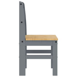 Dining Chairs 2 pcs Panama Grey 40x46x90 cm Solid Wood Pine 4005730