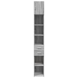 Slim Storage Cabinet Grey Sonoma 30x42.5x225 cm Engineered Wood 3281271
