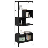 Bookcase Black Oak 76 x 33 x 188.5 cm Engineered Wood 882988