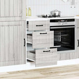 Kitchen Base Cabinet Lucca Grey Sonoma Engineered Wood 854236