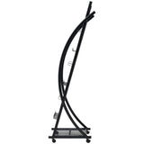 Magazine Rack 40x32x131 cm Black A4 30098
