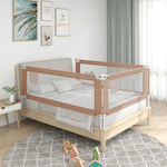 Toddler Safety Bed Rail Taupe 140x25 cm Fabric 10219