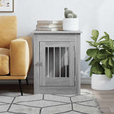 Dog Crate Furniture Grey Sonoma 55x80x68 cm Engineered Wood 838328