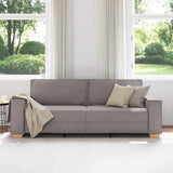 Sofa Taupe 220 x 78 x 84 cm Fabric 4104996