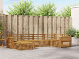 Sectional Sofa Set 6 pcs Natural Solid Acacia Wood 3375094