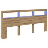 Headboard Artisan Oak 220 x 17 x 102 cm Engineered Wood 886257