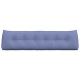 Back Pillow Jeans Blue 180 x 24 x 50 cm Fabric 42014571