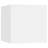 8 Piece TV Cabinet Set White Engineered Wood 3078723