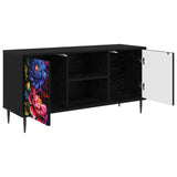 TV Cabinet KIEL 102 x 33 x 51 cm Black Oak Engineered Wood 8007063