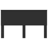 Headboard with Headboard Black Oak 160 cm Engineered wood 887737