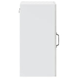 Kitchen Wall Cabinet with Glass Door Porto Concrete Grey 854011