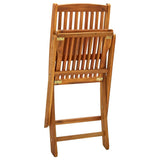 Outdoor Chair Set of 2 Foldable Folding Chairs Rectangular 46339
