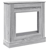 Fireplace Surround Grey Sonoma 90x30x90 cm Engineered Wood 854594