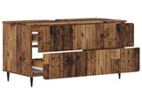 Bathroom Sink Cabinet ZWOLLE Old Wood 82 x 41x 58.5 cm 896363