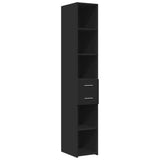 Highboard Black 30x42.5x185 cm Engineered Wood 846237