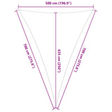 Sun Shade Sail Blue and White 5 x 7 x 7 m 100% Polyester Oxford 42031191