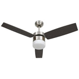 Ceiling Fan with Light and Remote Control 108 cm Dark Brown 51491