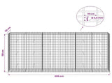 Gabion with 3.5 mm Wire and 5x10 cm Mesh 300x50x150 cm 3462840