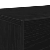 TV Cabinet Set Black Oak 150 x 30 x 50 cm Engineered Wood 862962