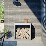 Firewood Rack 60x40x60 cm Galvanised Steel 851008