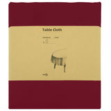 Table Cloth 5 pcs Oval Wine Red 130 x 220 cm Polyester 42040281
