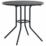 Stackable Garden Chair Set 5 pcs Anthracite Powder-coated Steel 3283769