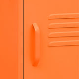 Nightstand Orange 35x35x51 cm Steel 336210