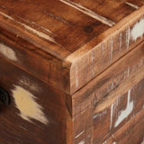 Storage Box with Storage with Door Brown Solid Mango Wood 4104570