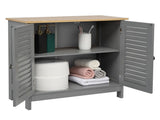2 Hundred Page Doors MDF Spray Paint Bathroom Cabinet Gray 76520309