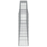 Arched Gabion Baskets 6 pcs 400x30x100/120 cm Galvanised Iron 3146870