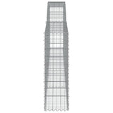 Arched Gabion Baskets 6 pcs 400x30x100/120 cm Galvanised Iron 3146870