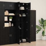 Storage Cabinet 3 pcs Black Oak 3365634