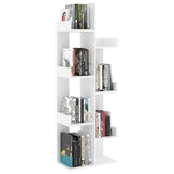 Book Cabinet White 48x25.5x140 cm Engineered Wood 808909
