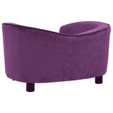 Dog Sofa Burgundy 69x49x40 cm Plush 171024