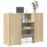 Reception Desk Sonoma Oak 135x50x103.5 cm Engineered Wood 3324189