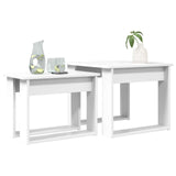Coffee Table Set 2 pcs White Engineered Wood 8000124