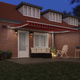 Retractable Awning Orange and brown 450 x 300 cm 3330876