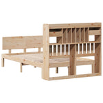 ZNTS Bookcase Bed without Mattress 120x200cm Solid Wood Pine 3322690