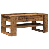 Coffee Table Old Wood 102 x 55 x 45 cm Engineered Wood 862727