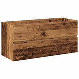Sink Cabinet with Built-in Basin Old Wood 3328927