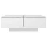 Coffee Table White 90x60x31 cm Engineered Wood 804175