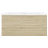 Sink Cabinet with Built-in Basin Sonoma Oak Engineered Wood 3071570