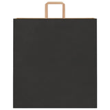 Paper Bags 250 pcs with Handles Black 45x17x48 cm 4101877