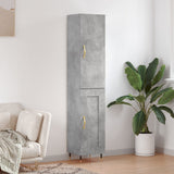 Highboard Concrete Grey 34.5x34x180 cm Engineered Wood 3199093